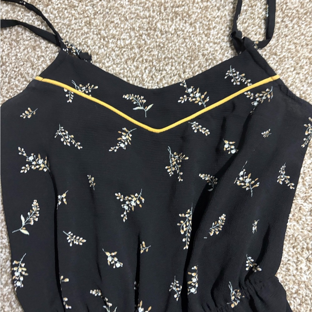 C brand Black Floral Jumpsuit - Picture 3 of 4